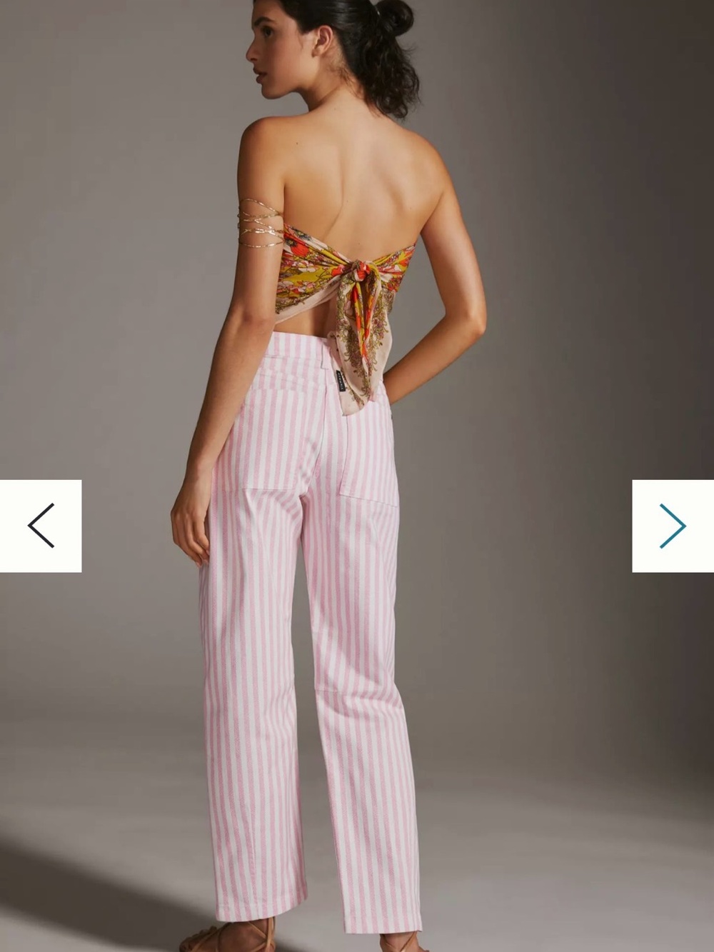 Maeve Tapered Stripe Pants MSRP $130 - Picture 2 of 2